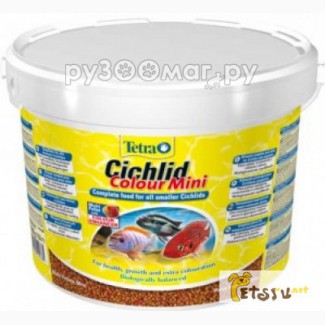 Tetra Cichlid Colour Mini корм для всех видов цихлид 10 л (ведро), Ростов-на-Дону