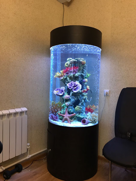 Продам шикарный цилиндрический аквариум