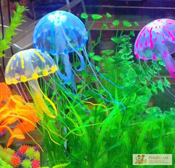 Фото 1/1. Медуза для аквариума силиконовая в Краснодаре