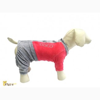 Спортивный костюм из велюра для собак OSSO